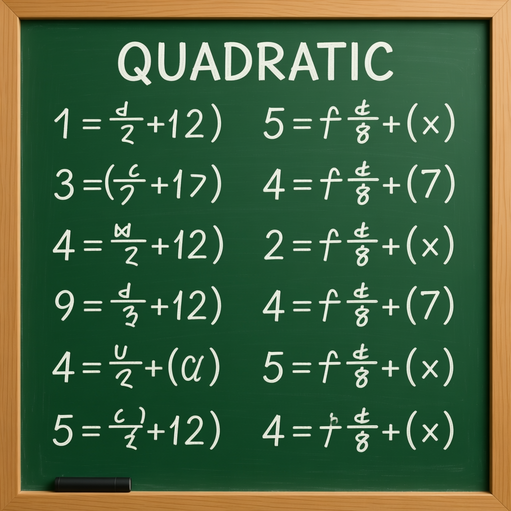 Quadratic Equations